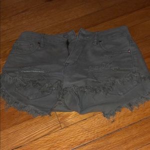 army green pacsun short shorts